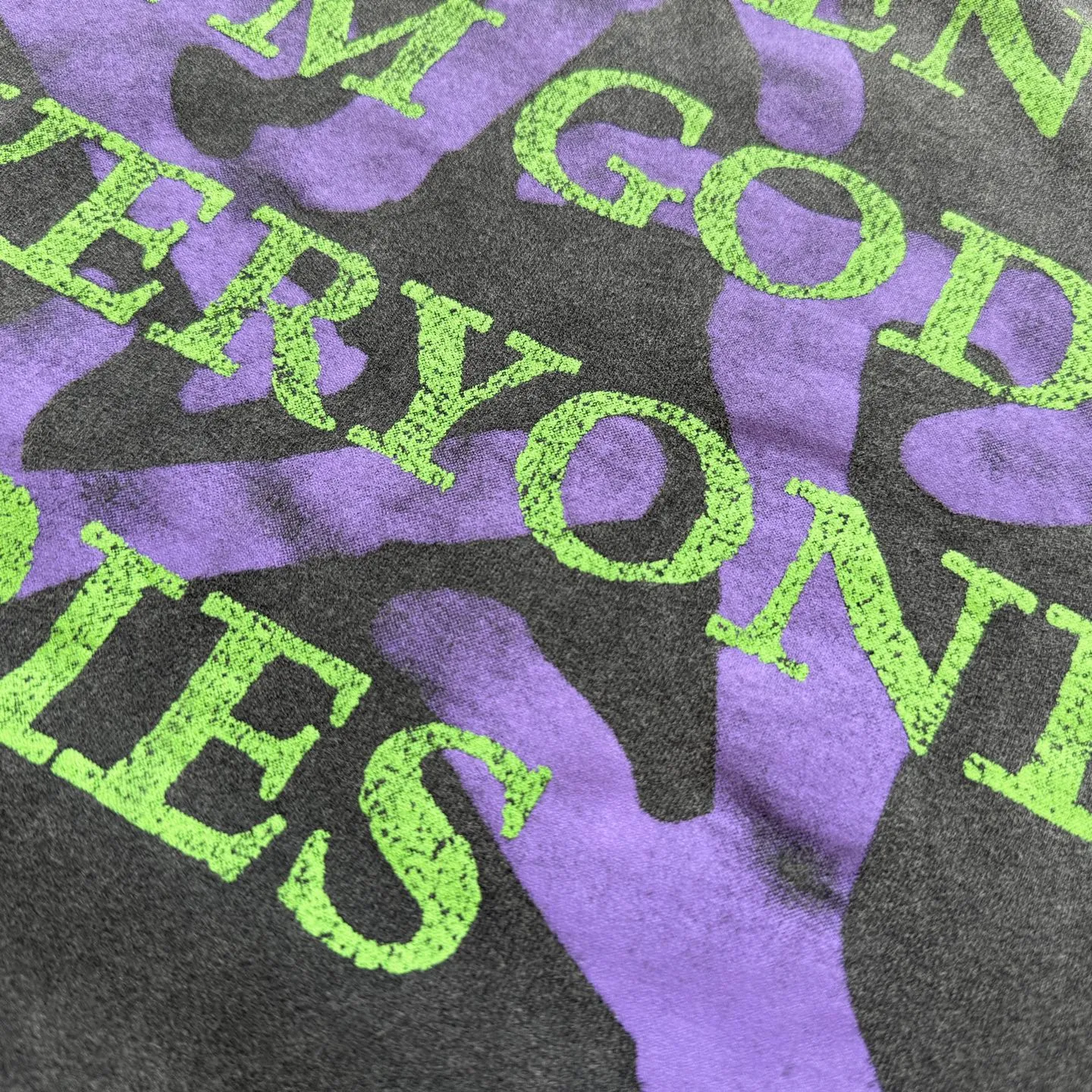 P158 # CTS-101 [Manson GOAT Limited Edition] Saint x Marilyn Manson Marilyn Manson GOAT Ram Limited Long Sleeve Original 280g heavyweight fabric after consistent washing Retro single stitch heaven and earth stitch technology Heavy Assute yeast mill wash Size: S M L XL